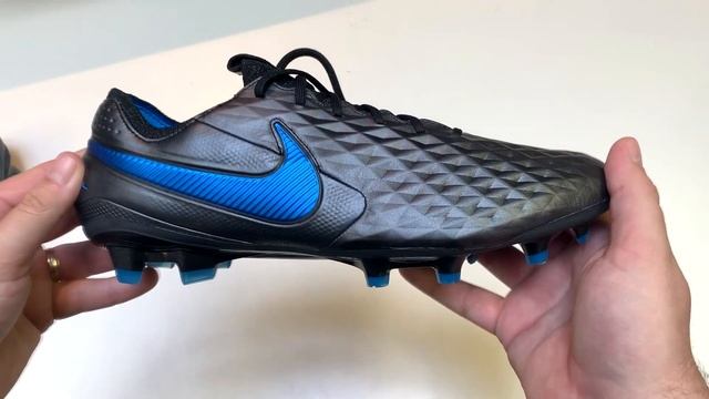 Nike Tiempo Legend 8 Elite FG Under The Radar - Black/Blue Hero смотреть онлайн