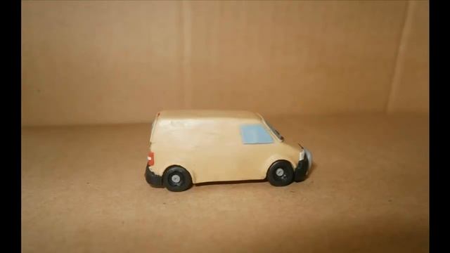 Как слепить машинку из пластилина VW T5 | How to sculpt Volkswagen car from clay! смотреть онлайн