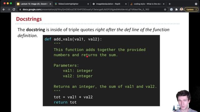 CSCI100: Lecture 13.4 - Docstrings смотреть онлайн