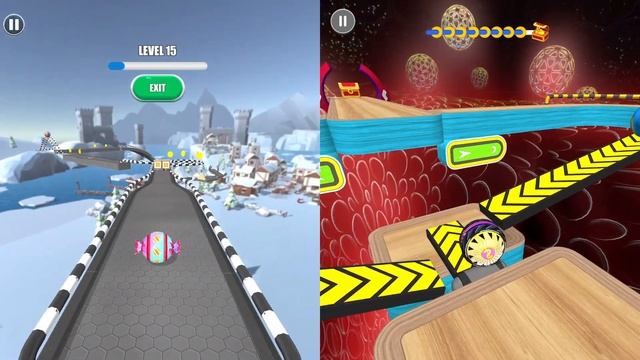 Going Balls vs Rolling Ball Sky | Portal run Vs race10 - Gameplay Walkthrough смотреть онлайн