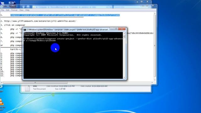 How to install yii2 app advanced with composer by using command prompt смотреть онлайн