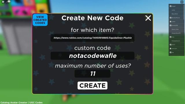 SQUIDALINES PLUSH FREE UGC LIMITED GIVEAWAY! | Roblox LIVE ? смотреть онлайн