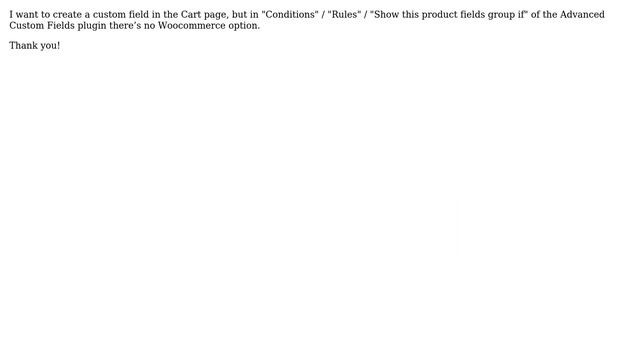 Wordpress: Advanced Custom Fields missing Woocomerce in Rules смотреть онлайн