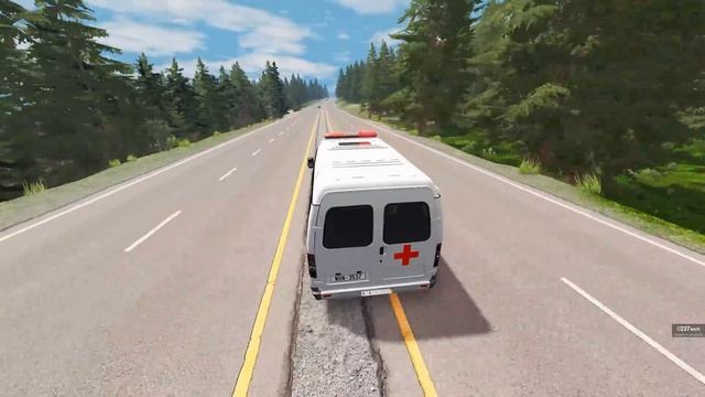 ТЯЖЕЛЫЙ ПАЦИЕНТ! СКОРАЯ ПОМОЩЬ НЕ УСПЕЛА СПАСТИ БОЛЬНОГО | BeamNG.drive смотреть онлайн