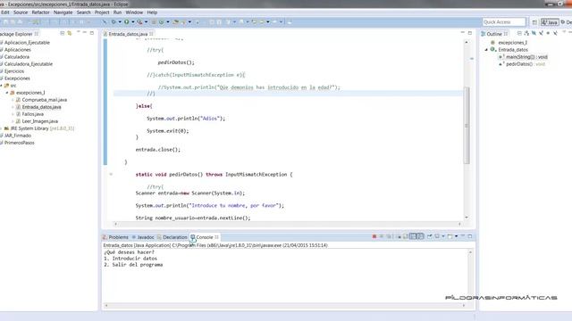 Curso Java Excepciones IV. throws try catch. Vídeo 145 смотреть онлайн