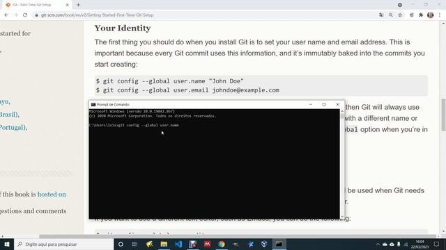 Github no VS Code 03 - Configurando nome de usuário e email no git смотреть онлайн