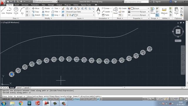 Path Array Tutorials in autocad //How to create irregular patterns (path arrays) AutoCAD Tutorials смотреть онлайн