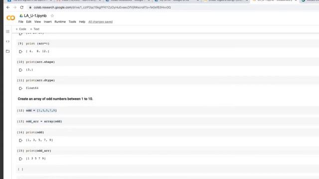 Linear Algebra || Python NumPy || Array Creation Functions & Examples || Google Colab Notebook смотреть онлайн