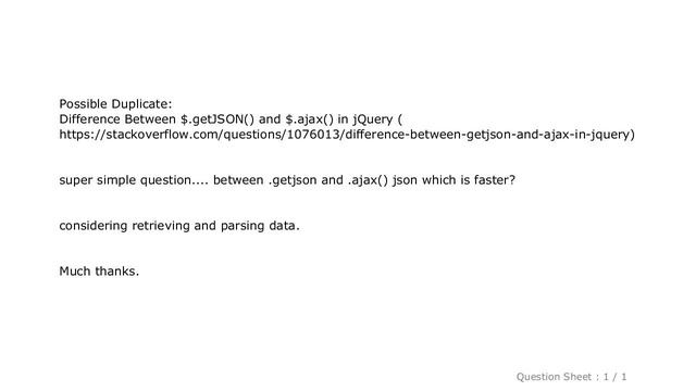 jQuery : jQuery - .getjson VS .ajax json смотреть онлайн