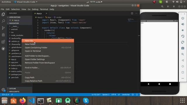 React Native Navigation Without NPM Package | React-Native Tutorial смотреть онлайн