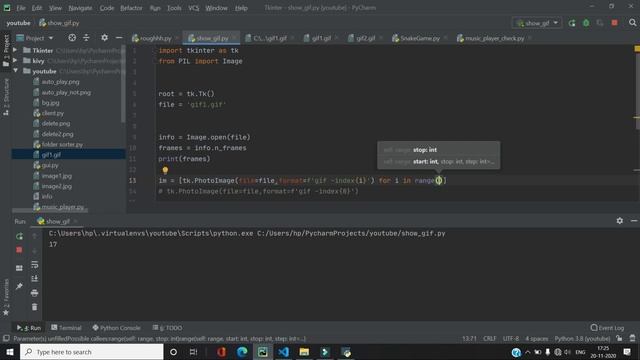 Displaying GIFS In Tkinter | GUI In Python смотреть онлайн