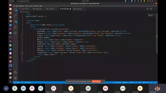 LAMP | L6: HTML Form Processing in PHP | Radio CheckBox Select | Get and Post | The Easy Concepts смотреть онлайн