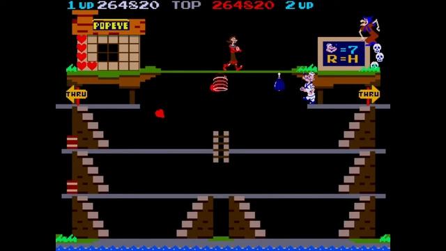 Popeye Nintendo Arcade Game 1982 смотреть онлайн