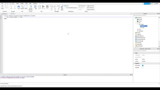 How to make a tree and a working axe | Roblox Studio tutorial смотреть онлайн
