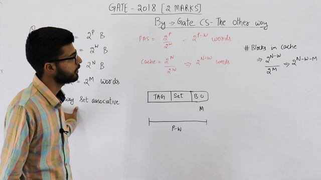 Gate 2018 pyq CAO | The size of the physical address space of a processor is 2P bytes. смотреть онлайн
