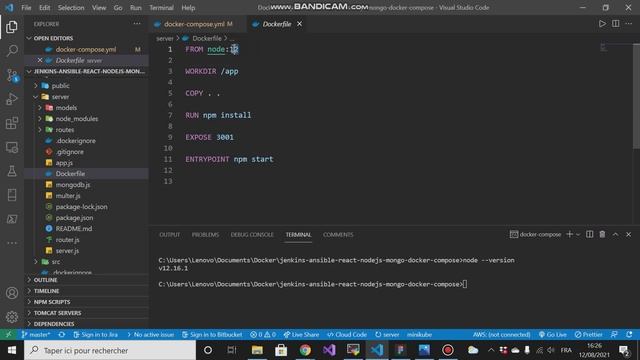 Create Docker Compose Orchestration for Reactjs, Nodejs and Mongodb (Part 2) смотреть онлайн