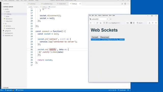 WebSockets with socket.io смотреть онлайн
