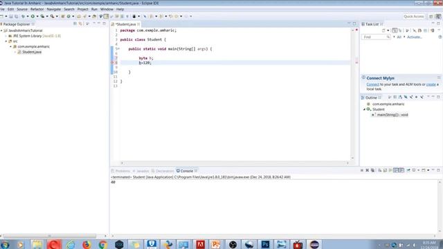 9 | በአማርኛ Java Tutorial - Data Types | Byte and Short смотреть онлайн