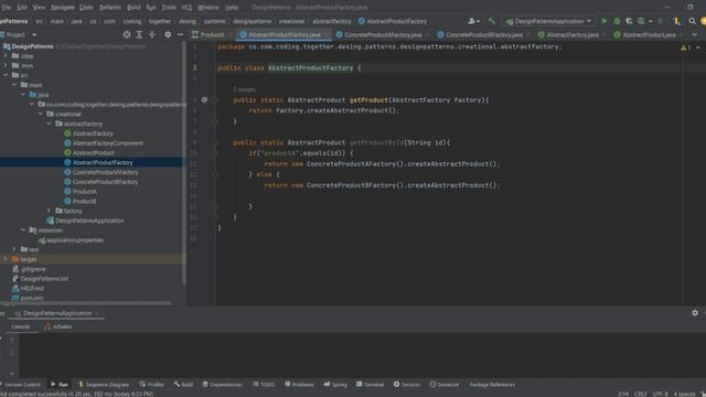 ✅️Ejemplo sencillo Abstract Factory en Java? смотреть онлайн