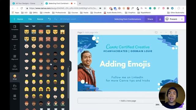 Canva Created Tutorial: Adding Emojis смотреть онлайн
