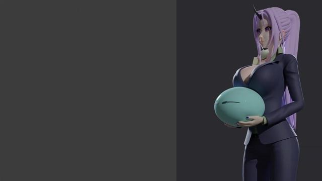 Anime Character Shion Tensei Shitara Slime Datta Ken - 3d Model in Blender смотреть онлайн