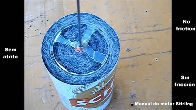 Самый быстрый Двигатель стирлинга 2тыс.об. из пивных банок TUTORIAL motor Stirling DIY смотреть онлайн