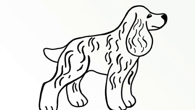 Как нарисовать Собаку (Кокер-Спаниель)/How to draw a Dog (Cocker Spaniel) смотреть онлайн