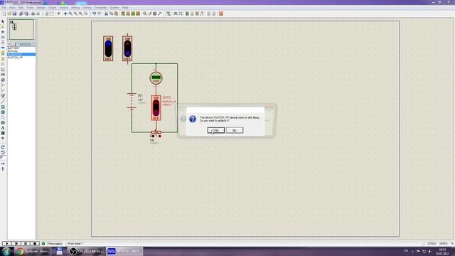 Как создать в Протеусе моделируемый элемент кнопки или переключателя. смотреть онлайн