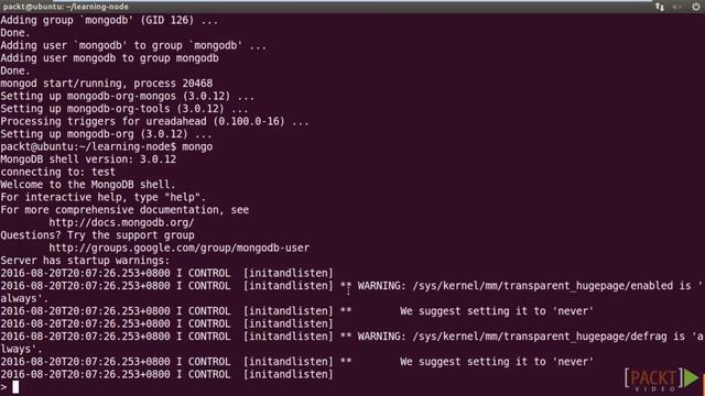 Learning Node.js : Preparing MongoDB | packtpub.com смотреть онлайн