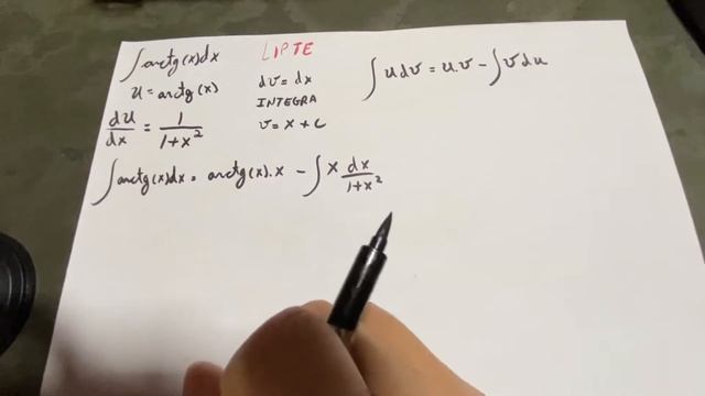 Integral Arctg(x)dx