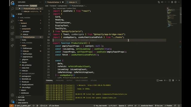 Build A Shopify App #3 - Polaris смотреть онлайн