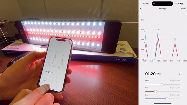 Умная лампа для аквариума LED Boyu ZN ультратонкий c Wi-Fi и таймером смотреть онлайн