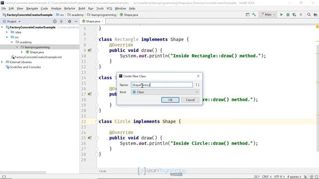 The Java Design Patterns Course--3 Implementation Concrete Creator смотреть онлайн