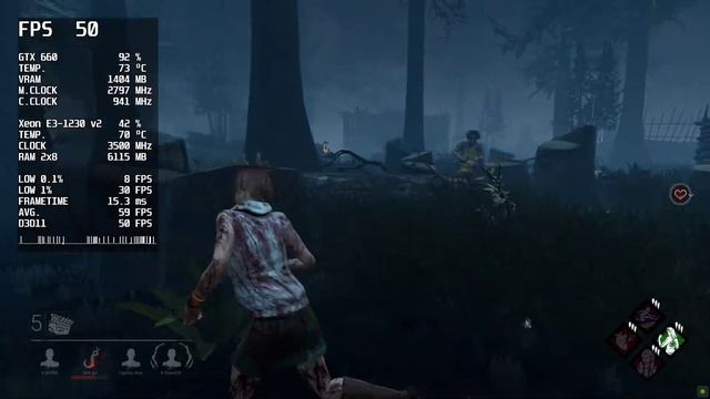 Dead by Daylight - 1080p - Low - Xeon E3-1230 v2 - GTX 660 - 16GB RAM смотреть онлайн