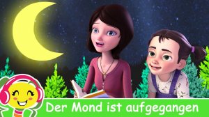 Der Mond ist aufgegangen Schlaflieder für babys deutsch KinderliederTV