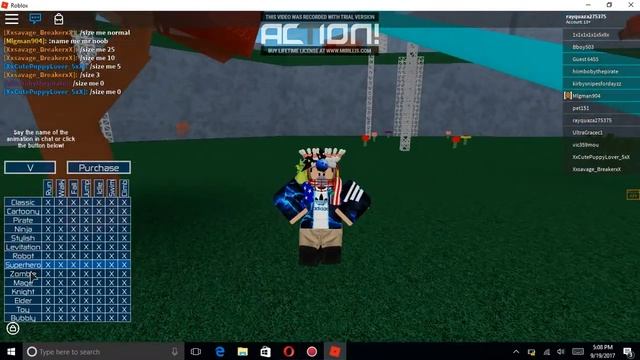 (outdated)All animation packs in Roblox смотреть онлайн