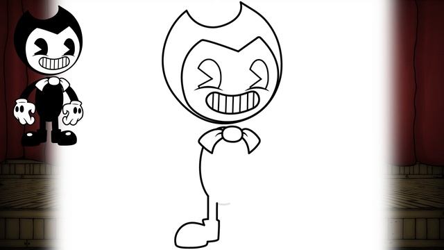 HOW TO DRAW CARTOON BENDY (Indie Cross) | Bendy And the ink machine / Friday Night Funkin (FNF) смотреть онлайн