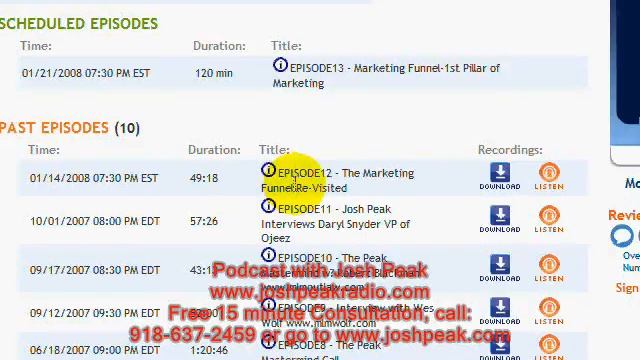 MLM Training Podcast Josh Peak смотреть онлайн