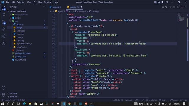 React Form Validation - React Hook Form смотреть онлайн