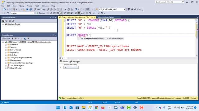 CÓMO CONCATENAR VALORES EN SQL SIN PREOCUPARNOS POR LOS TIPOS DE DATOS Y VALORES NULOS смотреть онлайн