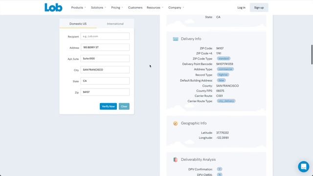Lob Address Verification: Deliverability Status & CASS Metadata смотреть онлайн