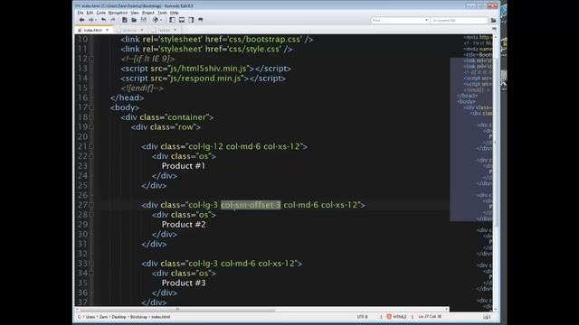 [ Twitter Bootstrap 3 In Arabic ] #08 - Grid System Column Offset смотреть онлайн
