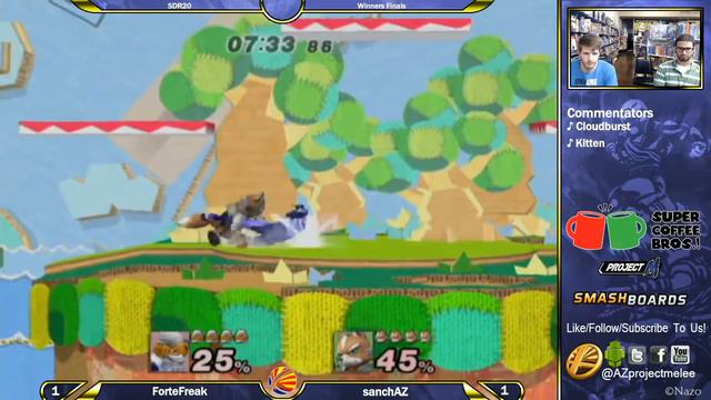 SDR 20 Winners Finals: ForteFreak (Sheik) vs sanchAZ (Falcon) смотреть онлайн