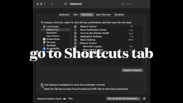 How to enable tab focus on mac смотреть онлайн