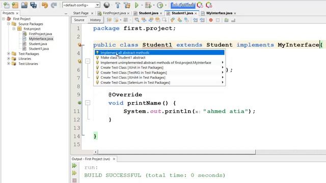 abstract class and interface in java смотреть онлайн