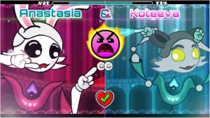 Anastasia and Koteeva by MCAASJ (Insane 8*) [All coins] | Geometry Dash