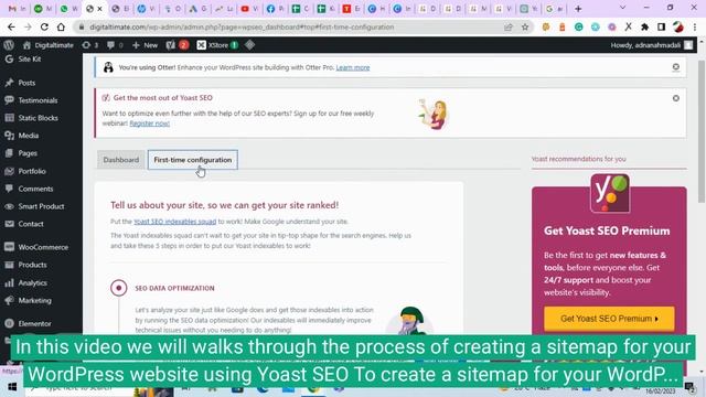 Learn how to create a sitemap for your wordpress website using yoast seo 2023 смотреть онлайн