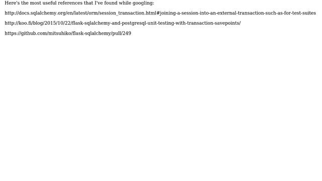 How to combine py.test fixtures with Flask-SQLAlchemy and PostgreSQL? (2 Solutions!!) смотреть онлайн