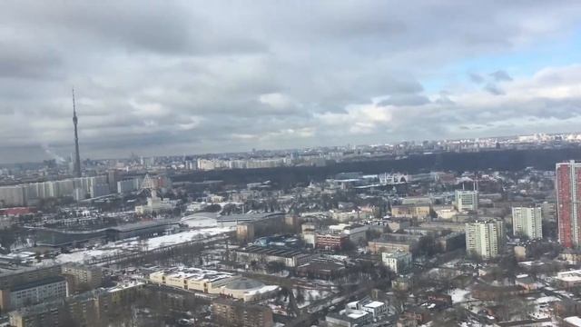 Красивый обзор севера Москвы с 51 этажа! смотреть онлайн