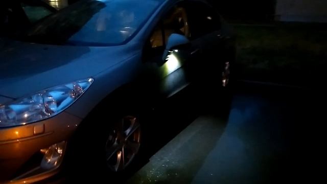 Подсветка в зеркалах Пежо 408 ч1 смотреть онлайн
